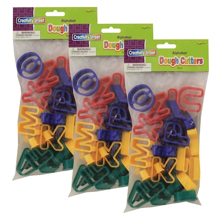 Creativity Street Dough and Clay Cutter Set, Capital Letters, PK78 PAC9771